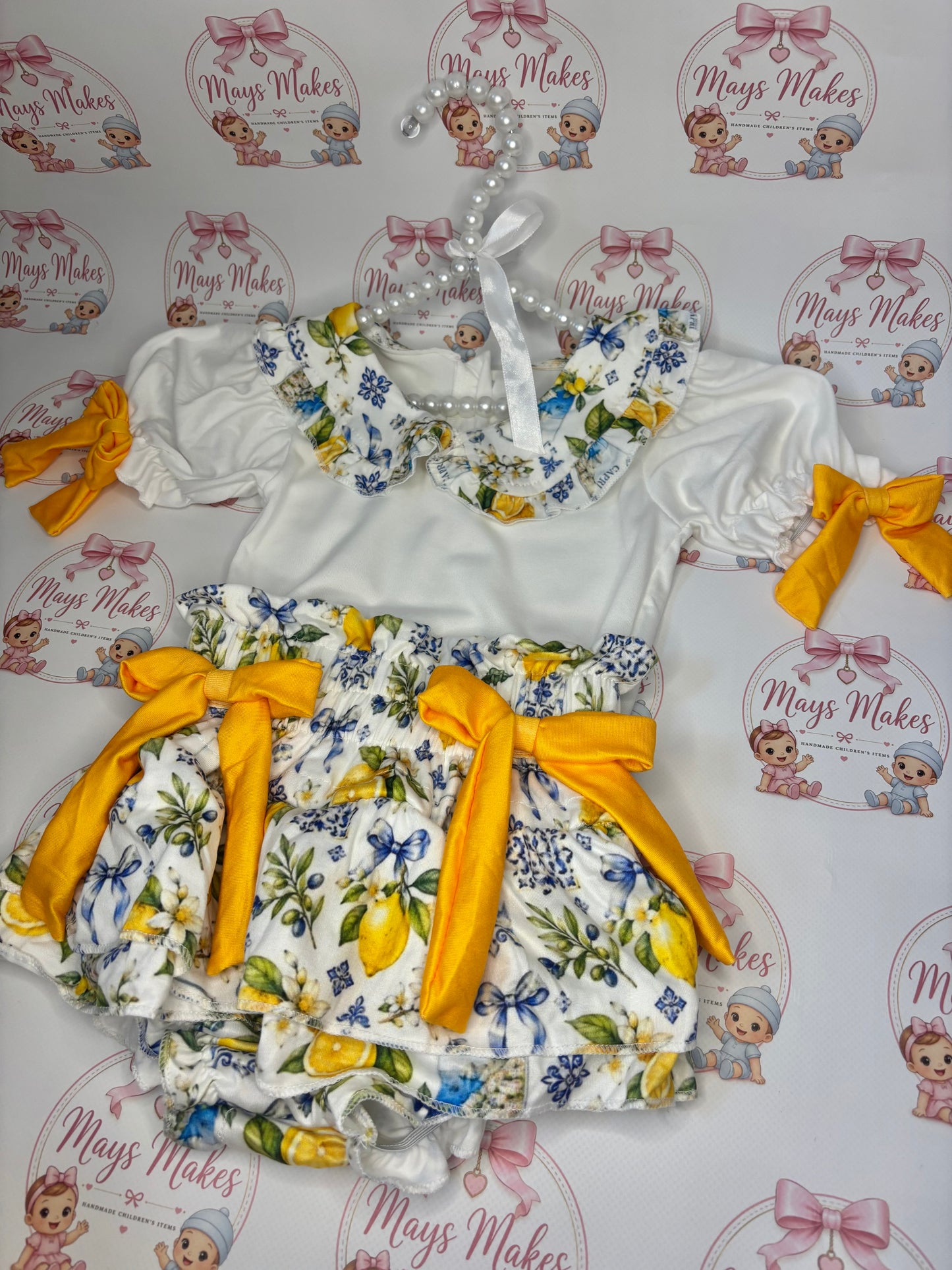 Capri Lemon Bloomer Set