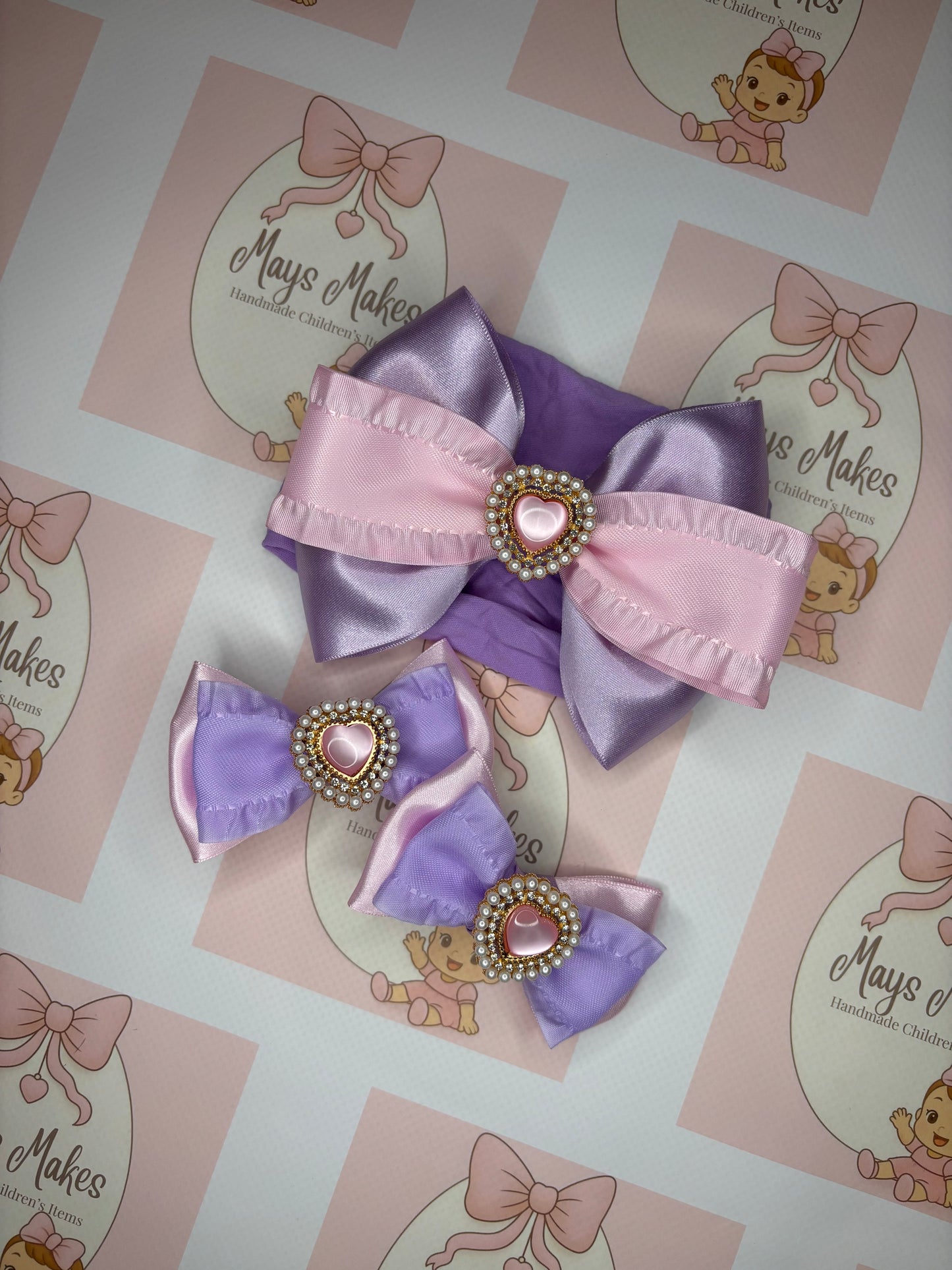 Lilac & Pink Heart