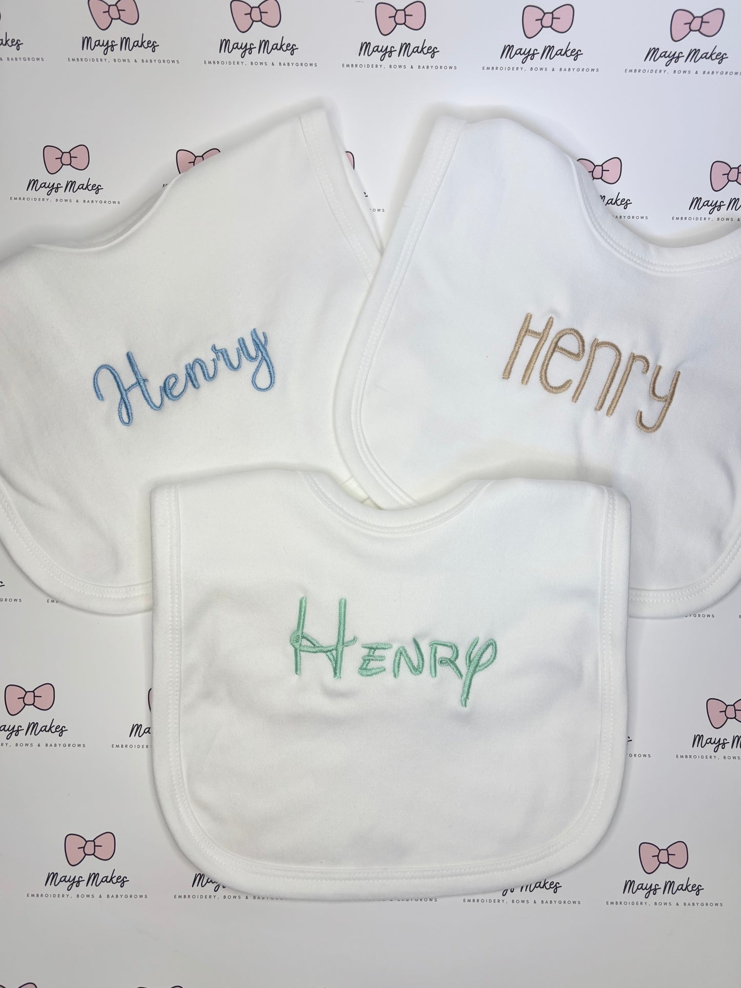Embroidered Name Bib