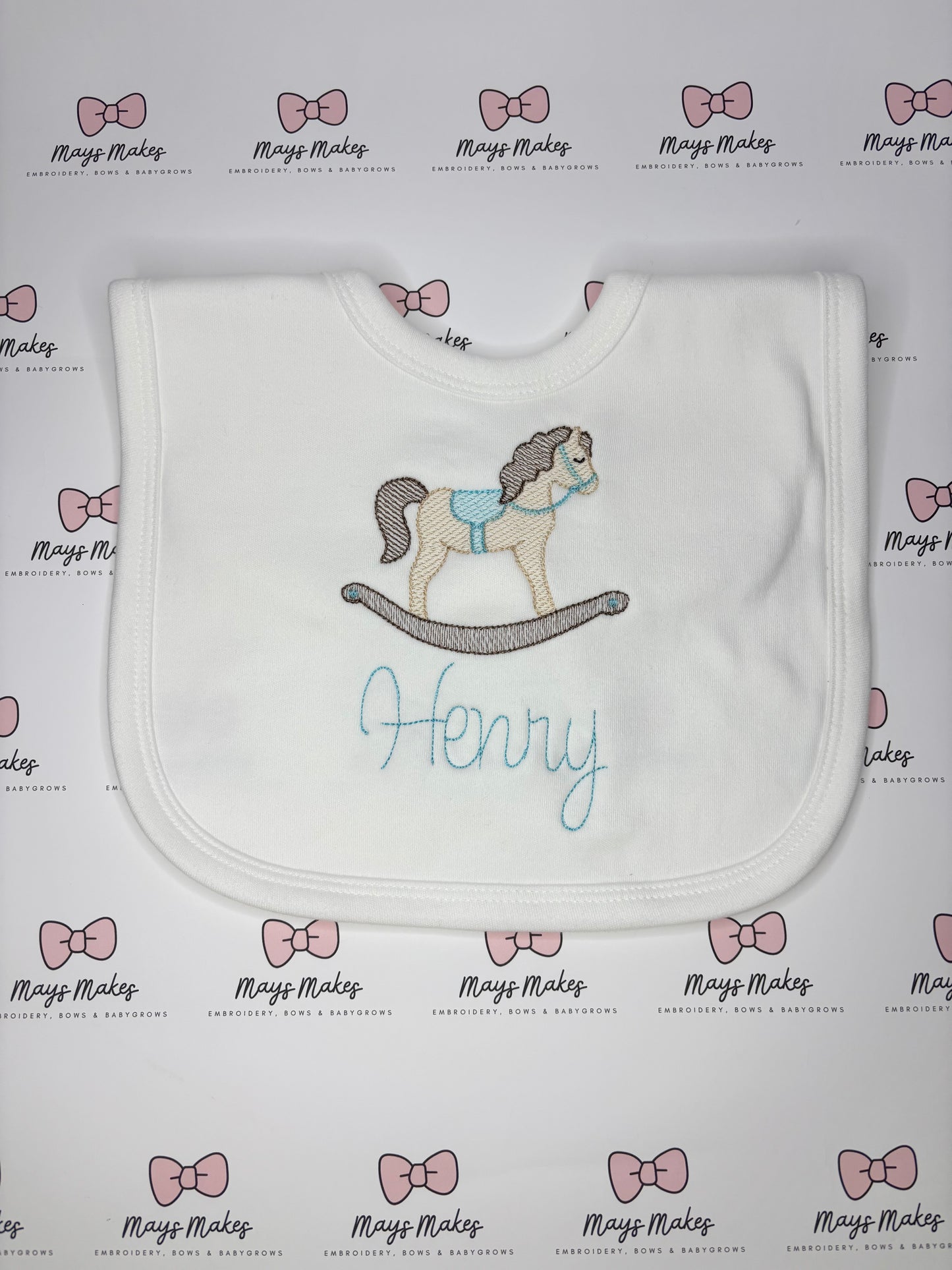 Unisex Rocking Horse Large Bib