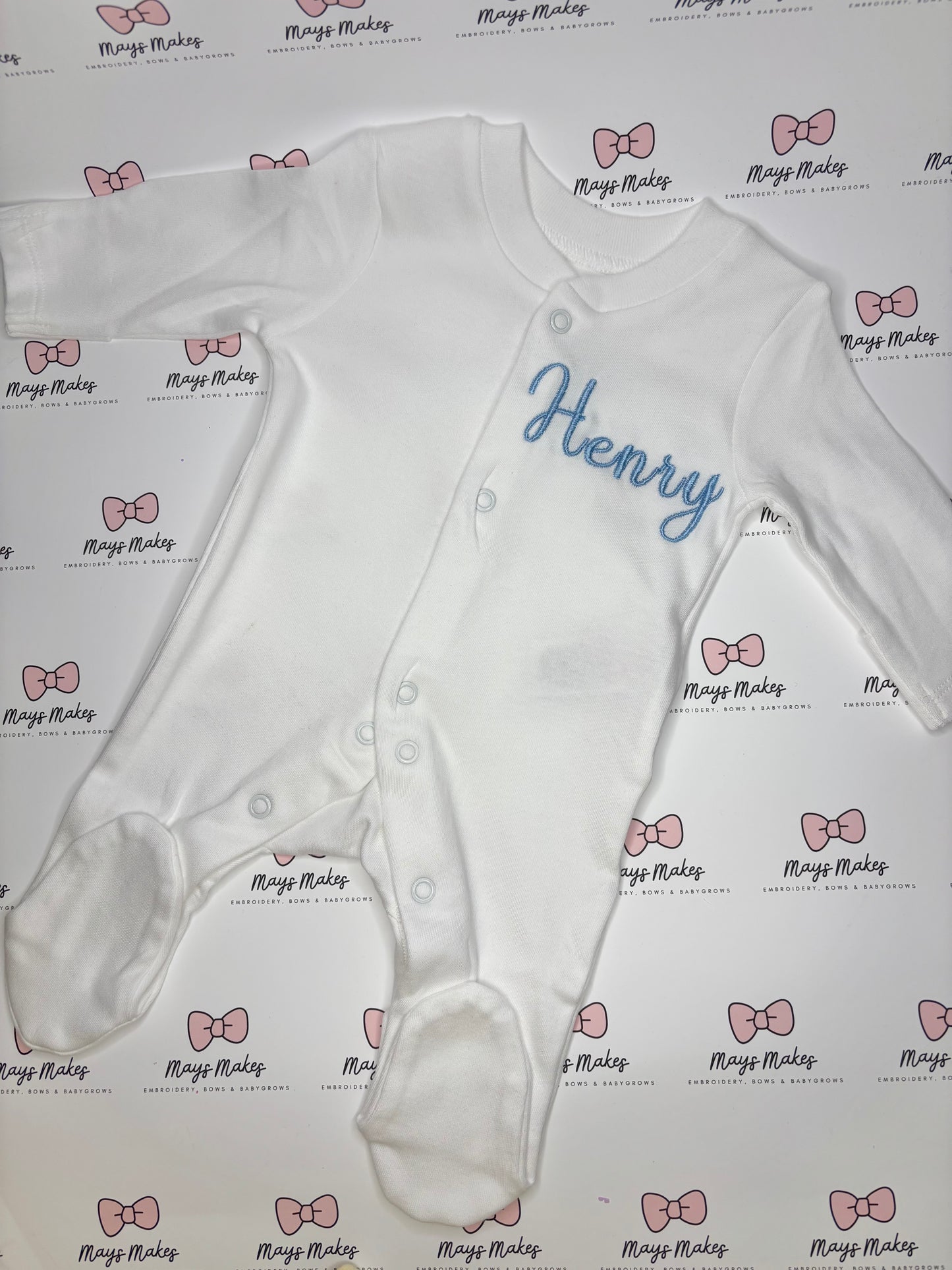Embroidered Name Sleepsuit