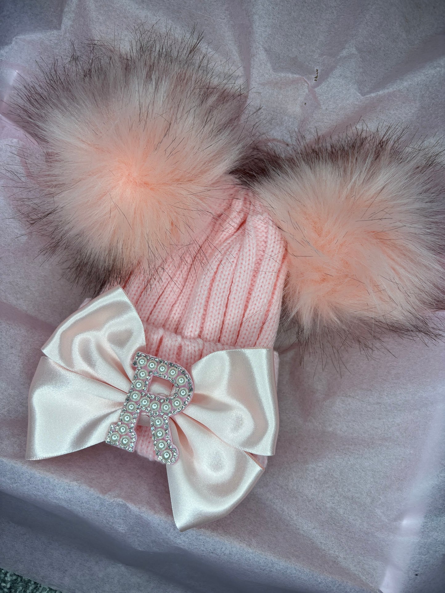 Pom Pom Hat 0-2yrs