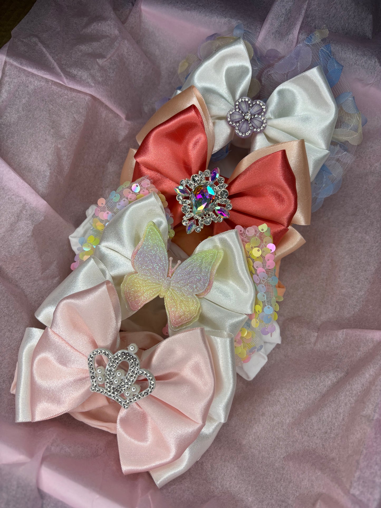 MYSTERY box of 4 headband bows