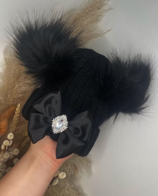 Pom Pom Hat 0-2yrs