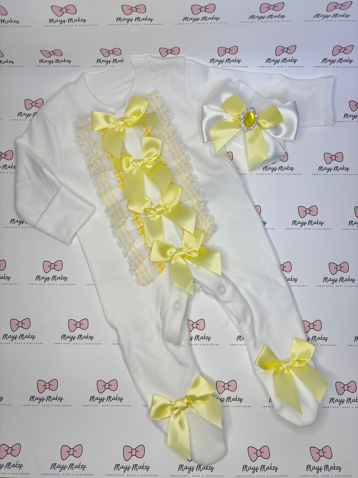 Lemon Lace Sleepsuit