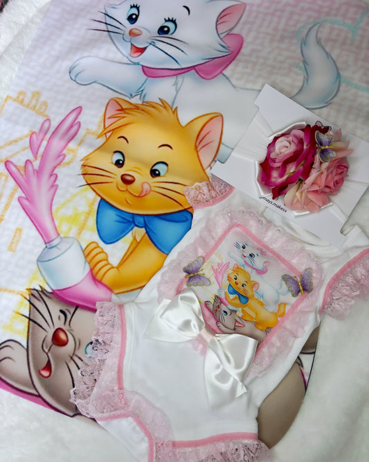 Cat Summer Vest Set 6-9m
