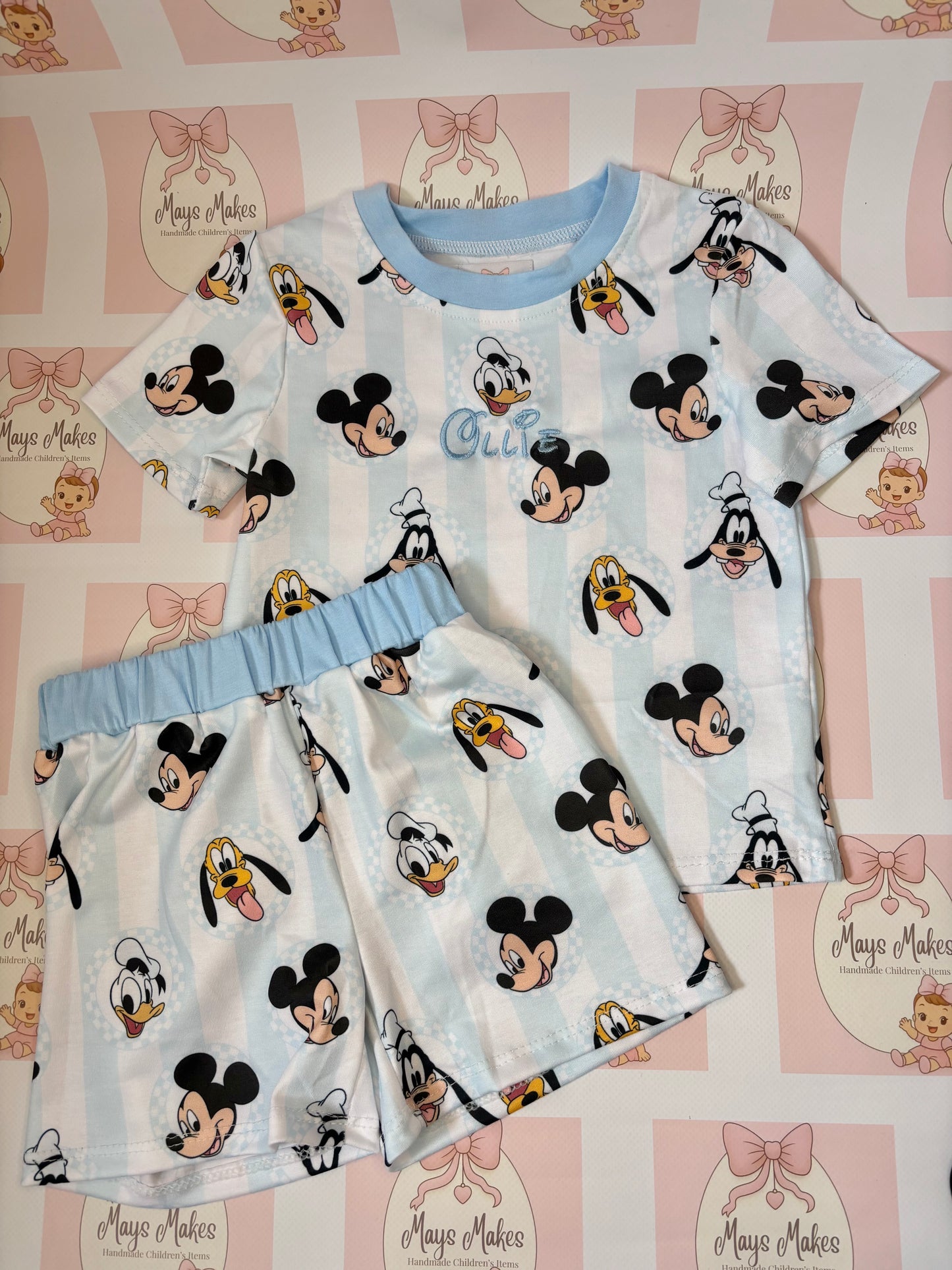 Personalised Mickey Pjs