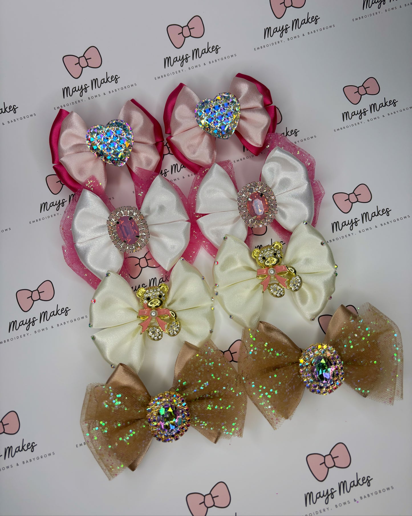 MYSTERY box of 4 pigtail clips
