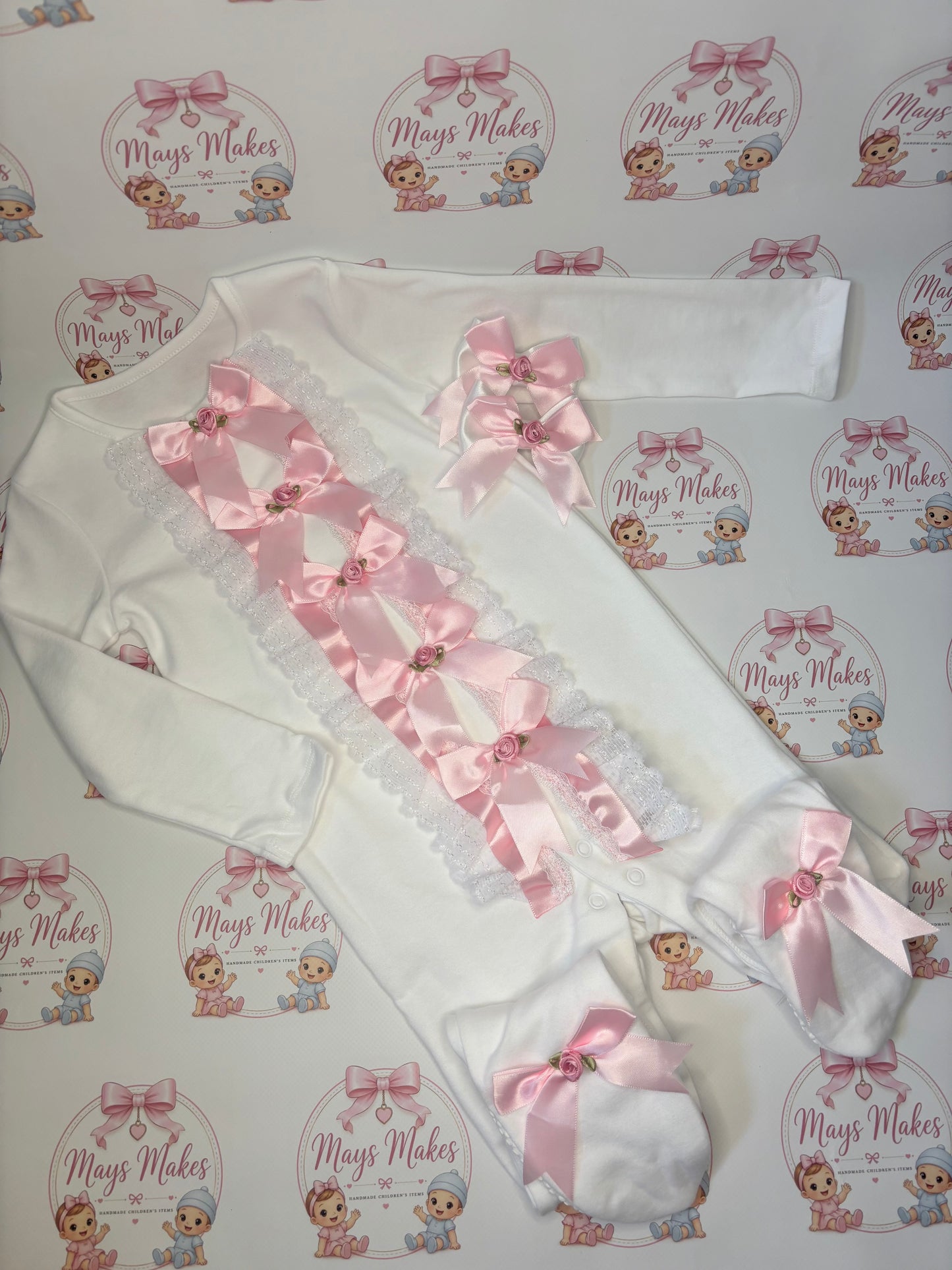 Frilly Sleepsuit (select colour option)
