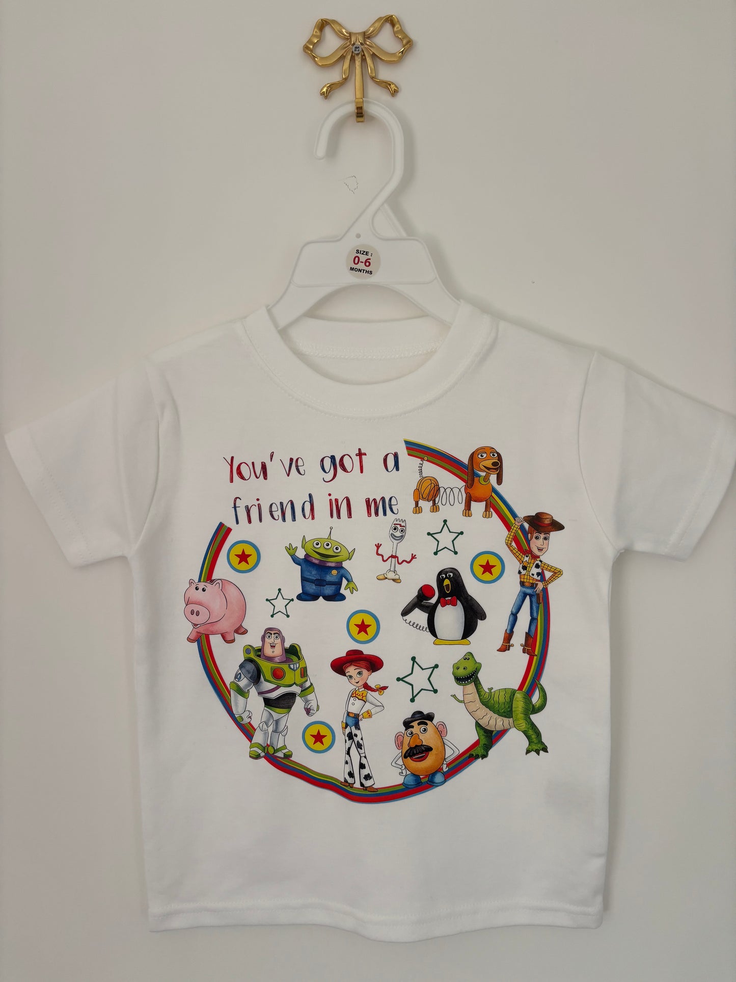 Friend in me vinyl tshirt 1-2yrs