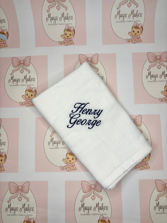 Personalised Name Muslin