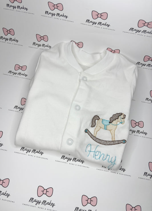 Unisex Rocking Horse Sleepsuit