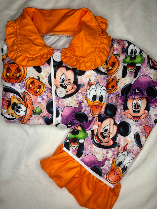 Girls Halloween Pjs age 3