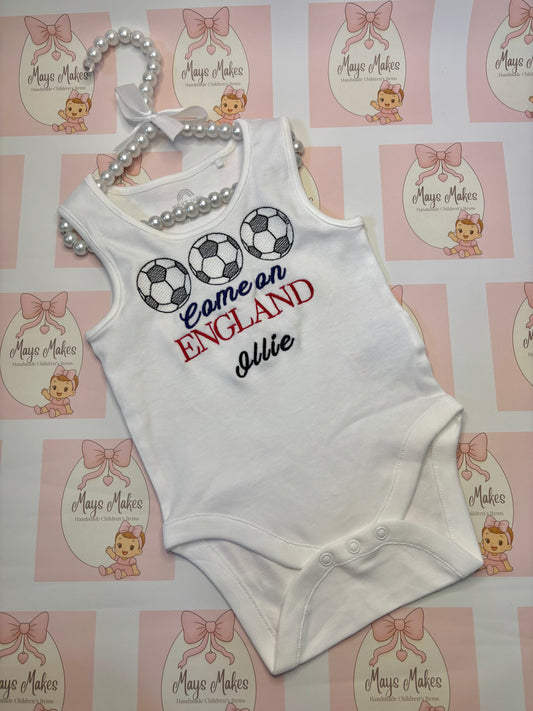 Personalised Come on ENGLAND 🏆 Vest
