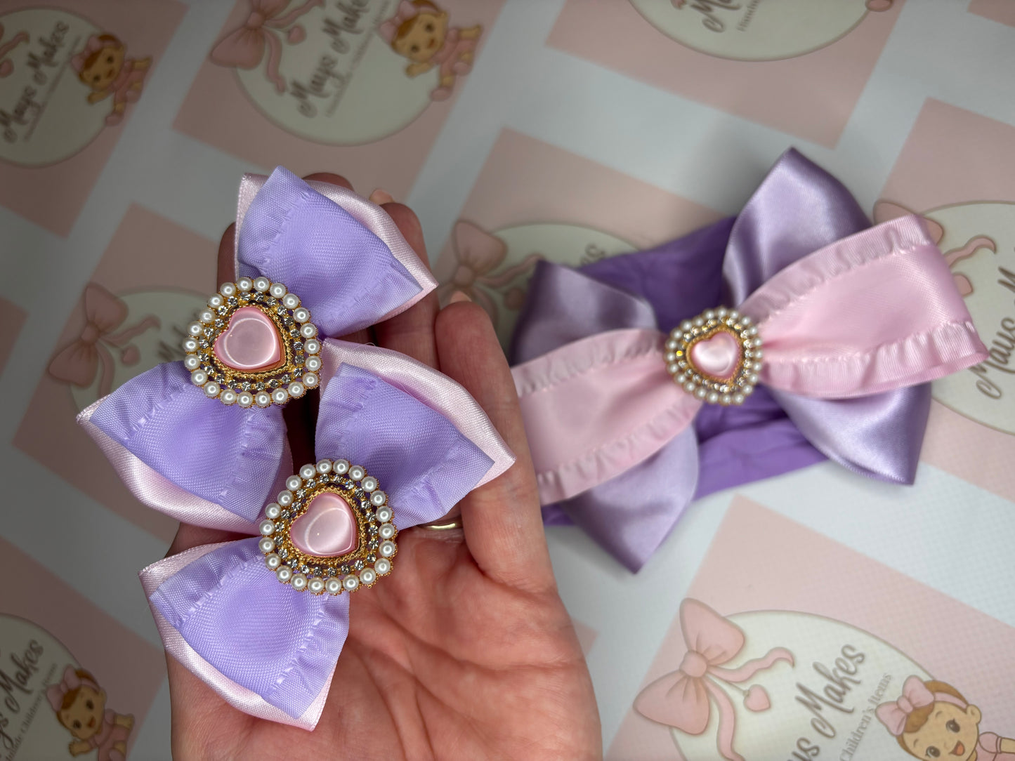 Lilac & Pink Heart