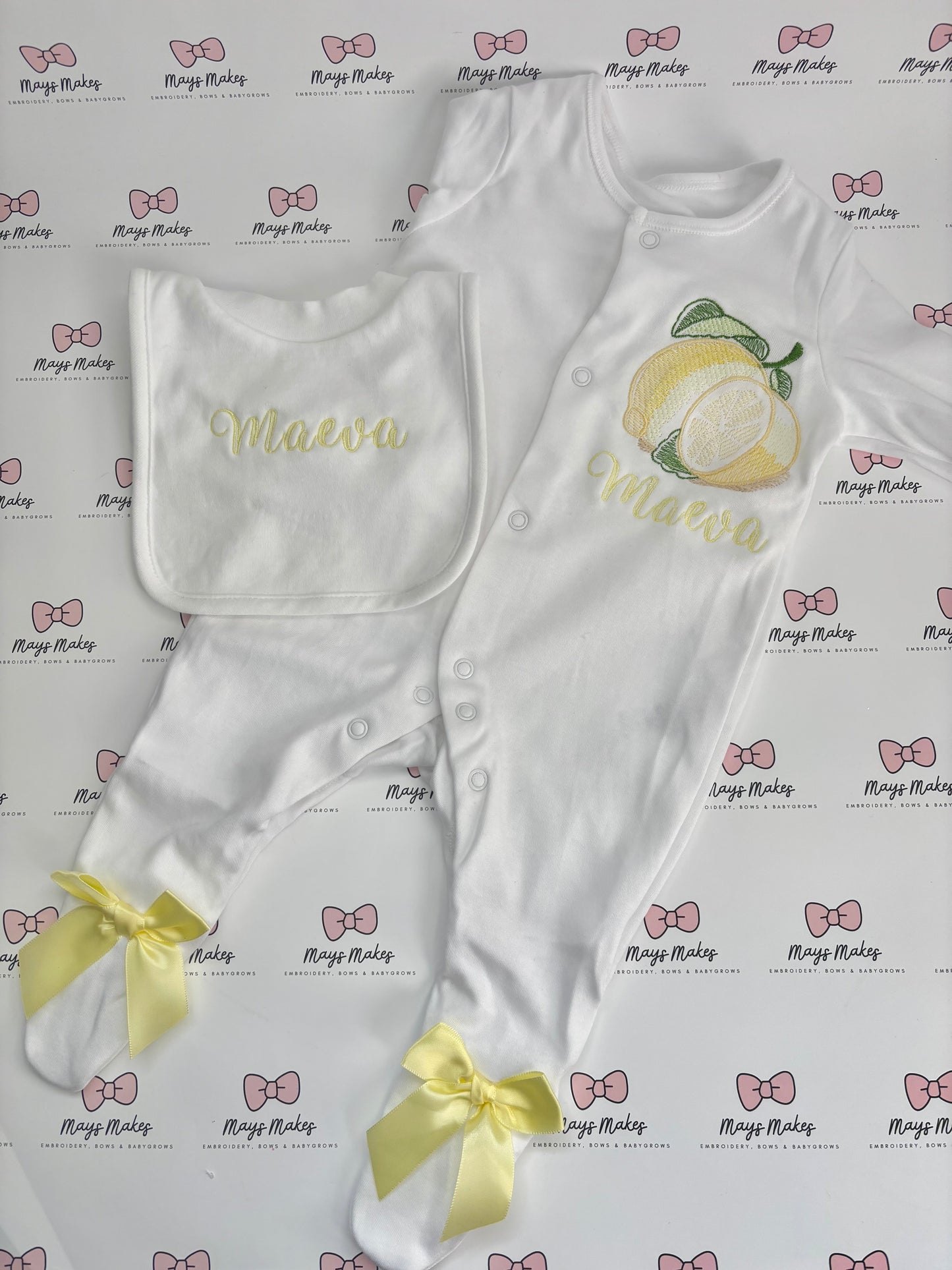 Lemon Sleepsuit & Bib