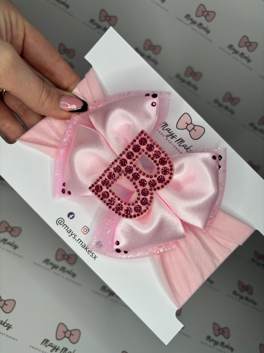 The Pinkest Initial Bow