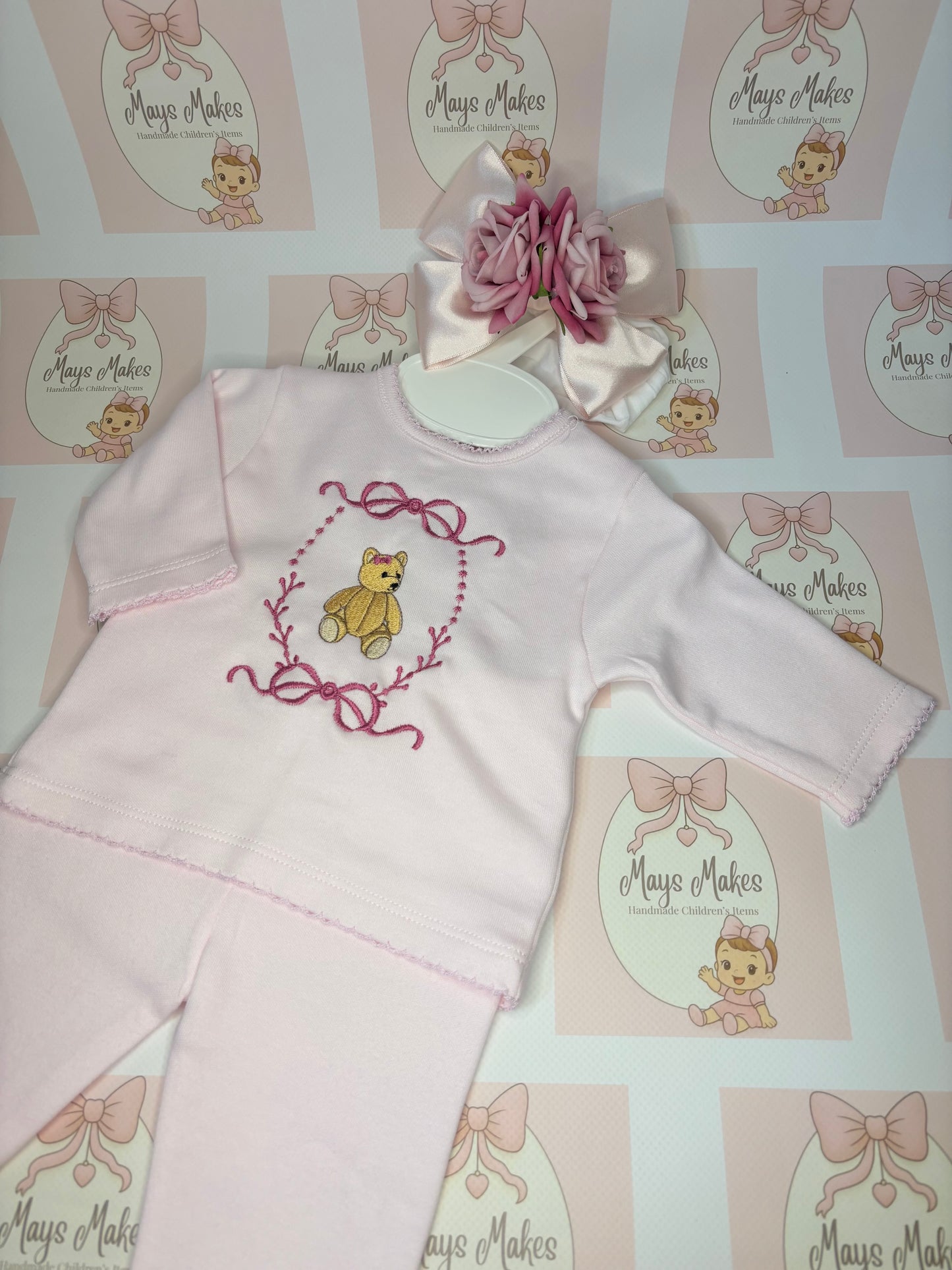 Newborn Bear Outfit & Bow
