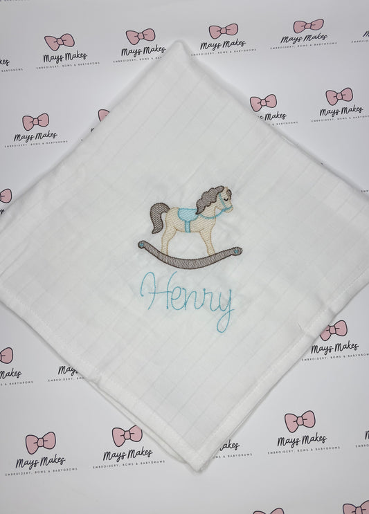 Unisex Rocking Horse Muslin