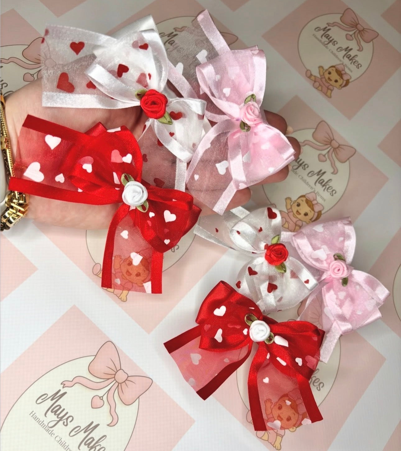Love Heart Bows