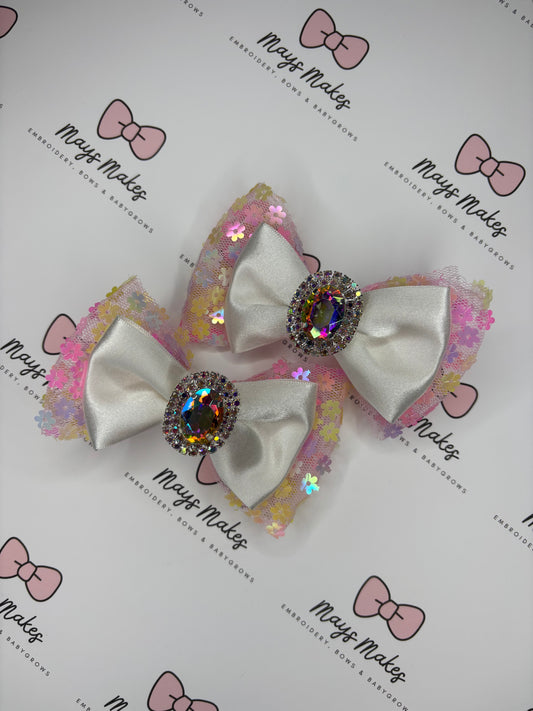 Pastel Sequin Pigtail Clips