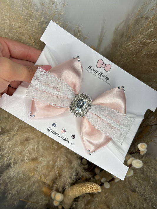 Pink & Lace Bow