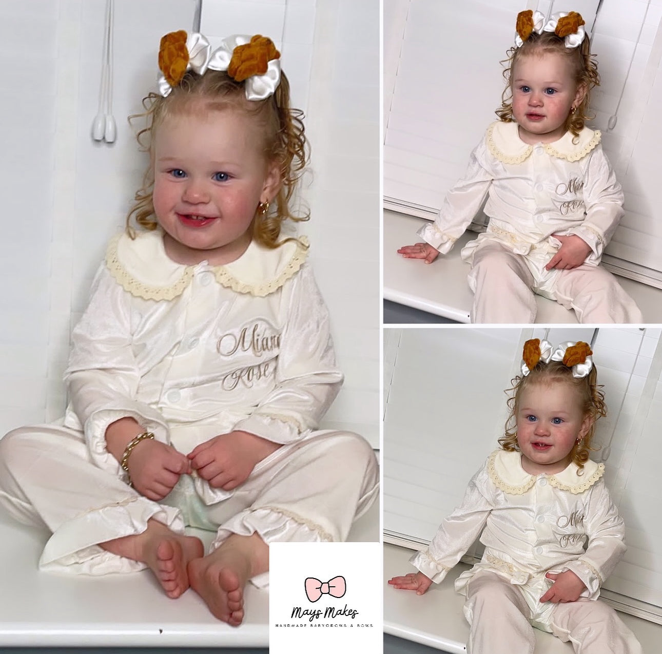 Teddy Bear Pigtail Clips