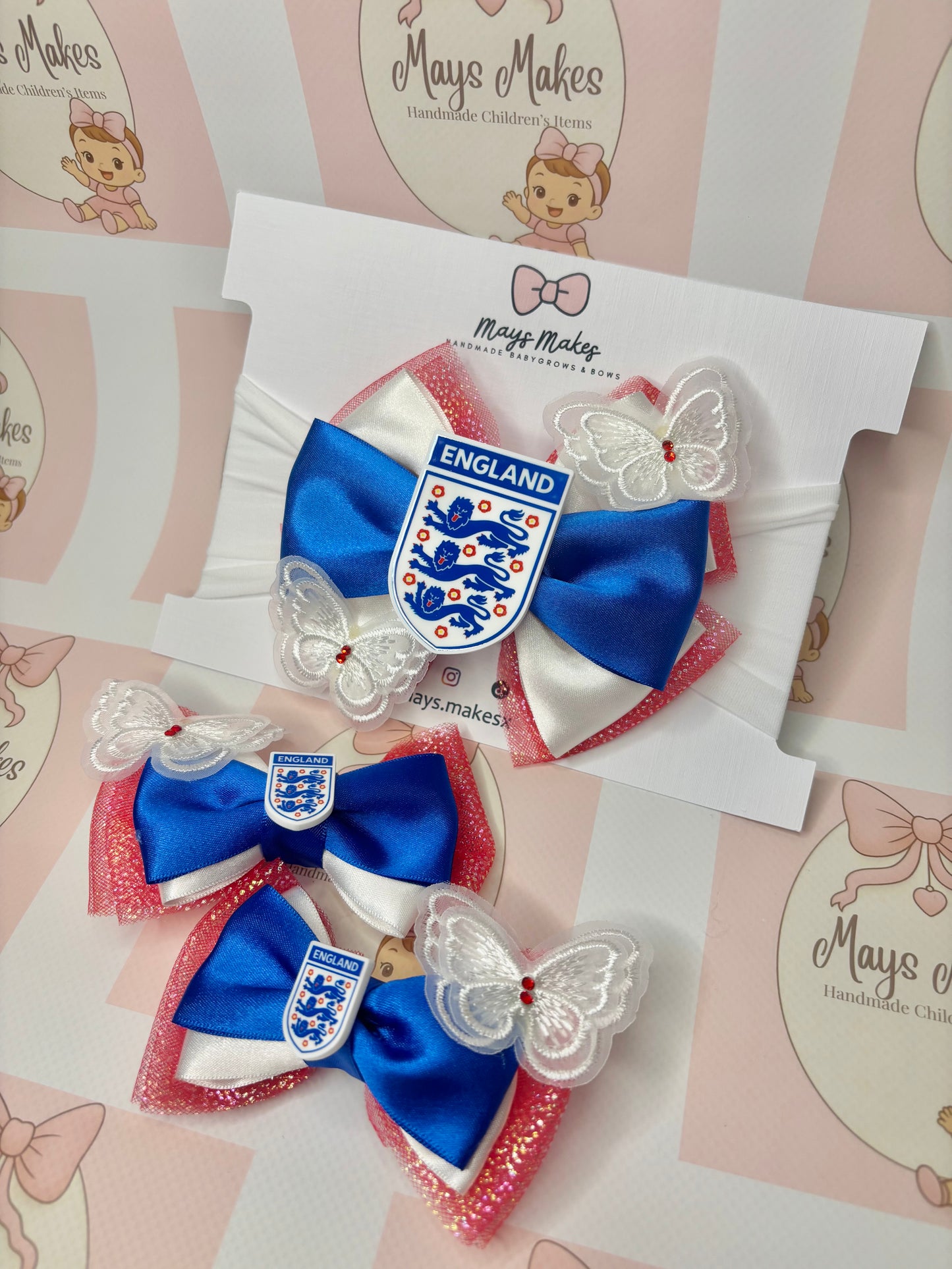 World Cup 🏆 Football Bows 🏴󠁧󠁢󠁥󠁮󠁧󠁿