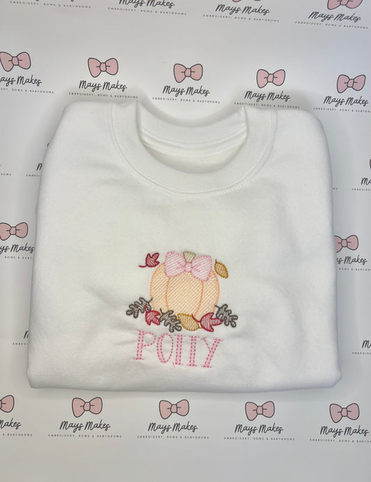 Pumpkin Jumper (pink or blue)