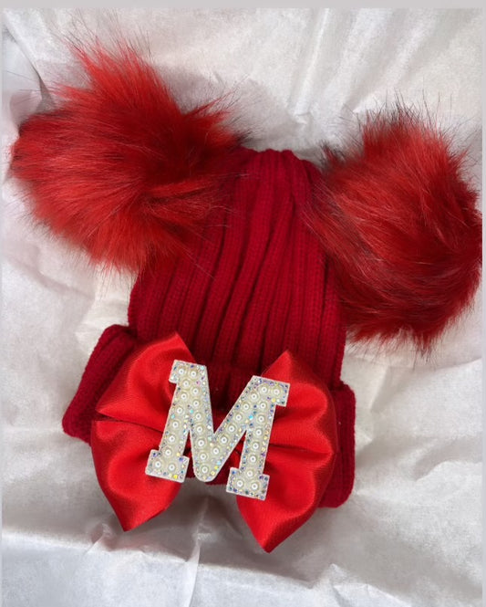 Pom Pom Hat 0-2yrs